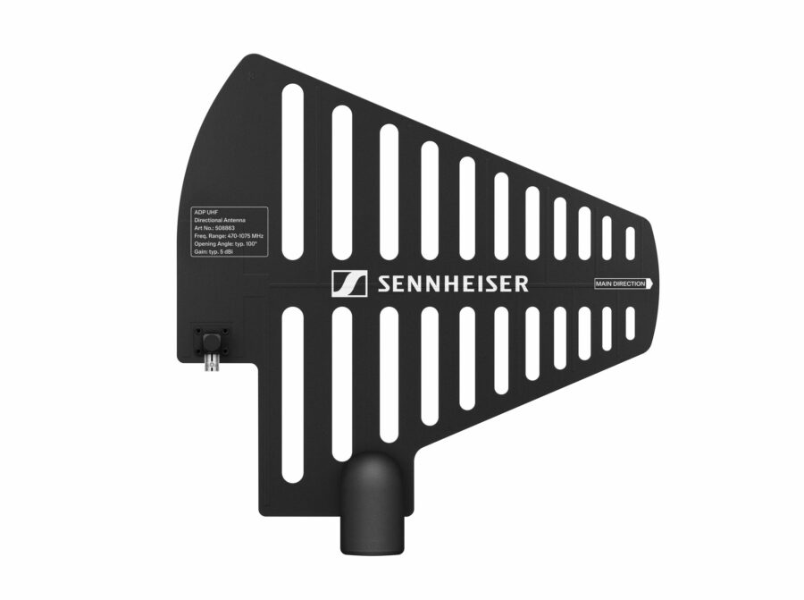 Die ADP-UHF Remote-Antenne beinhaltet Aussparungen, um Windlast zu reduzieren. © Sennheiser