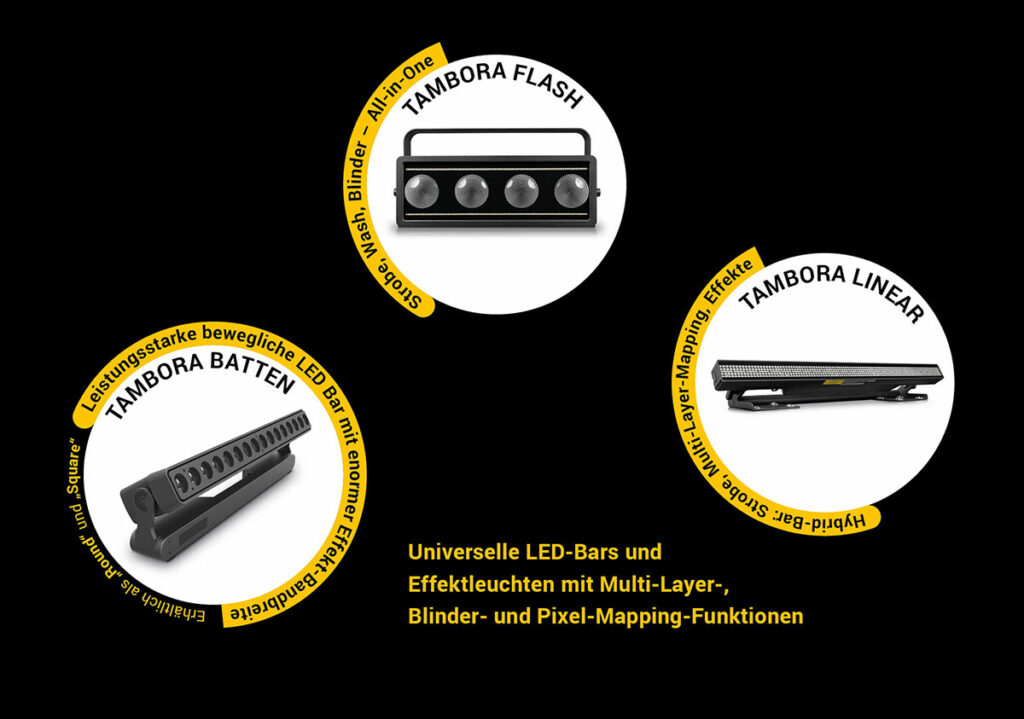 Tambora Batten, Tambora Linear, Tambora Flash (Bild: VisionTwo)