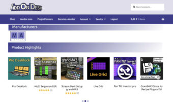 AddOnDesk – der neue Marktplatz für digitale grandMA tools